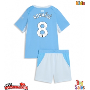 Manchester City Mateo Kovacic #8 Replica Home Stadium Kit for Kids 2026-27 Short Sleeve (+ pants)